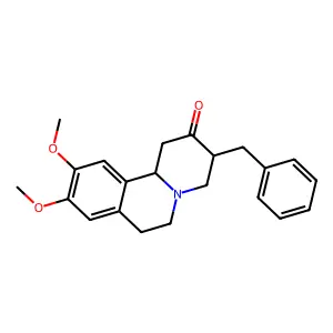 3-Benzyl-9,10-dimethoxy-1,3,4,6,7,11b-hexahydrobenzo[a]quinolizin-2-one structure