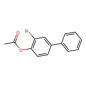 (2-Bromo-4-phenylphenyl) acetate structure