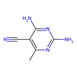 2,4-Diamino-6-methylpyrimidine-5-carbonitrile structure