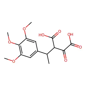 2-Oxo-3-[1-(3,4,5-trimethoxyphenyl)ethyl]butanedioic acid structure