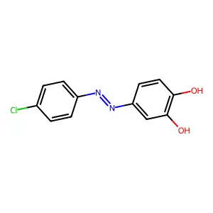 4'-Chloro-3,4-dihydroxyazobenzene structure