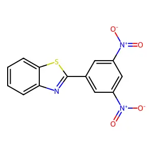 2-(3,5-Dinitrophenyl)benzothiazole structure