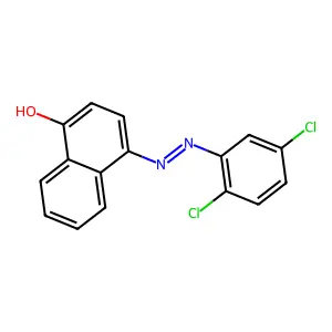 4-[(2,5-Dichlorophenyl)diazenyl]naphthalen-1-ol structure