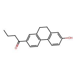 1-(7-Hydroxy-9,10-dihydrophenanthren-2-yl)butan-1-one structure