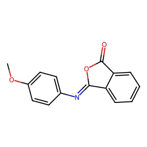 (3Z)-3-[(4-Methoxyphenyl)imino]-2-benzofuran-1(3H)-one structure