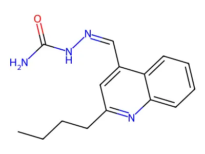 [(2-Butylquinolin-4-yl)methylideneamino]urea structure