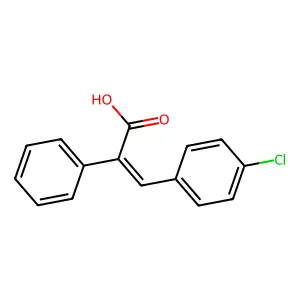 3-(4-Chlorophenyl)-2-phenyl-prop-2-enoic acid structure