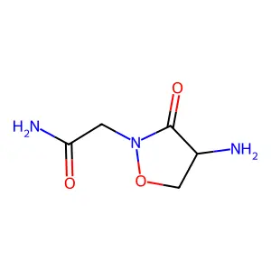 2-Isoxazolidineacetamide, 4-amino-3-oxo- structure