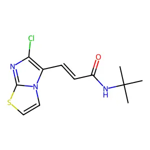 N-(tert-Butyl)-3-(6-chloroimidazo[2,1-b]thiazol-5-yl)acrylamide structure