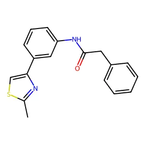 N-[3-(2-methyl-1,3-thiazol-4-yl)phenyl]-2-phenylacetamide structure