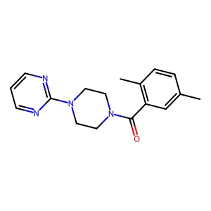 (2,5-Dimethylphenyl)[4-(2-pyrimidinyl)-1-piperazinyl]methanone structure