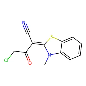 4-Chloro-2-(3-methyl-2,3-dihydro-1,3-benzothiazol-2-ylidene)-3-oxobutanenitrile structure