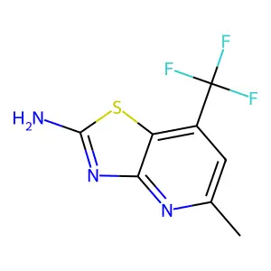 5-Methyl-7-(trifluoromethyl)-[1,3]thiazolo[4,5-b]pyridin-2-amine structure