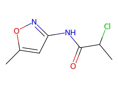 2-chloro-N-(5-methyl-1,2-oxazol-3-yl)propanamide structure