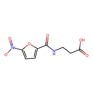 3-[(5-硝基呋喃-2基)]丙酸 structure