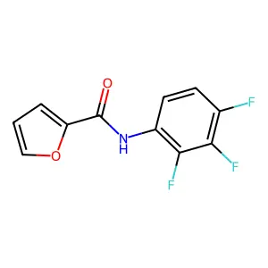 N-(2,3,4-trifluorophenyl)furan-2-carboxamide structure