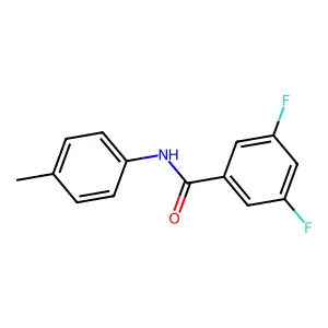 3,5-difluoro-N-(4-methylphenyl)benzamide structure