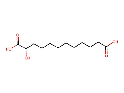 2-Hydroxydodecanedioic acid structure