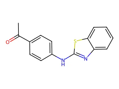 1-{4-[(1,3-Benzothiazol-2-yl)amino]phenyl}ethan-1-one structure