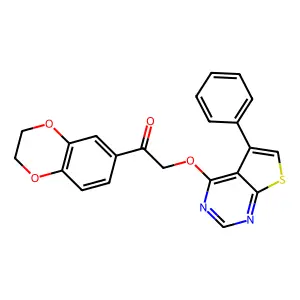 1-(2,3-Dihydro-1,4-benzodioxin-6-yl)-2-[(5-phenylthieno[2,3-d]pyrimidin-4-yl)oxy]ethanone structure