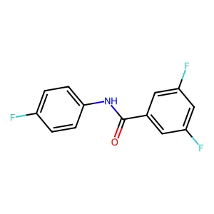 3,5-difluoro-N-(4-fluorophenyl)benzamide structure
