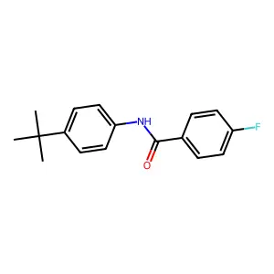 N-(4-tert-butylphenyl)-4-fluorobenzamide structure