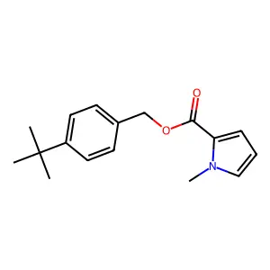 (4-Tert-butylphenyl)methyl 1-methylpyrrole-2-carboxylate structure