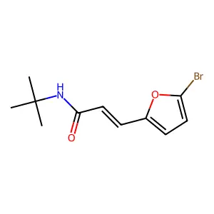 3-(5-Bromofuran-2-yl)-N-(tert-butyl)acrylamide structure