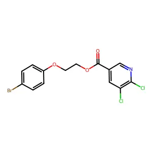 2-(4-Bromophenoxy)ethyl 5,6-dichloropyridine-3-carboxylate structure