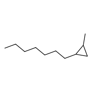 Cyclopropane, 1-heptyl-2-methyl- structure
