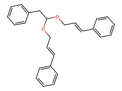 1,1'-[(2-Phenylethane-1,1-diyl)bis(oxyprop-1-ene-3,1-diyl)]dibenzene structure