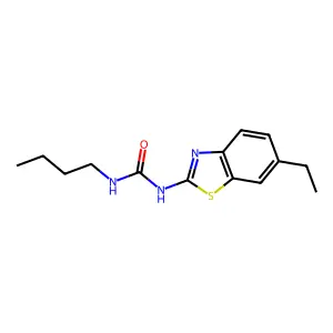 1-Butyl-3-(6-ethyl-1,3-benzothiazol-2-yl)urea structure