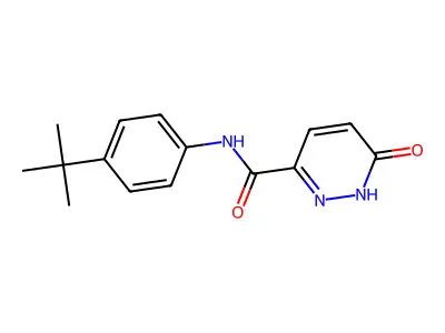 N-(4-tert-butylphenyl)-6-oxo-1H-pyridazine-3-carboxamide structure