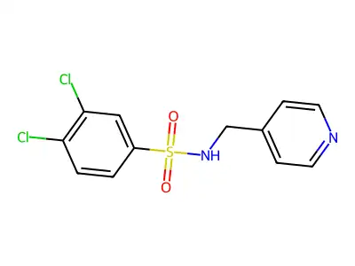 [(3,4-Dichlorophenyl)sulfonyl](4-pyridylmethyl)amine structure
