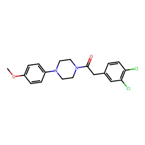 2-(3,4-Dichlorophenyl)-1-[4-(4-methoxyphenyl)piperazin-1-yl]ethanone structure