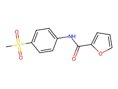 N-(4-(methylsulfonyl)phenyl)furan-2-carboxamide structure