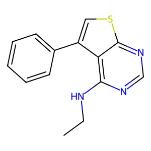 N-ethyl-5-phenylthieno[2,3-d]pyrimidin-4-amine structure