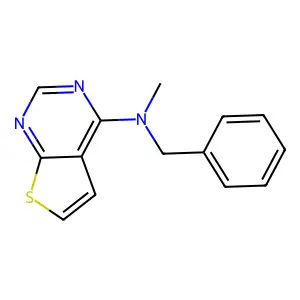 N-benzyl-N-methylthieno[2,3-d]pyrimidin-4-amine structure