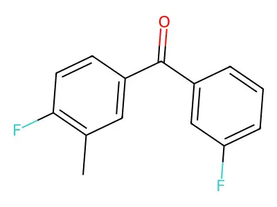 3,4-Difluoro-3'-methylbenzophenone structure