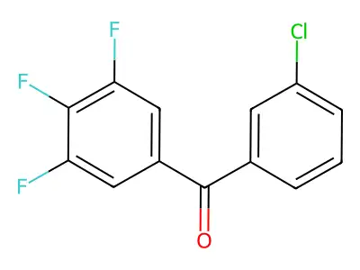 3-Chloro-3',4',5'-trifluorobenzophenone structure