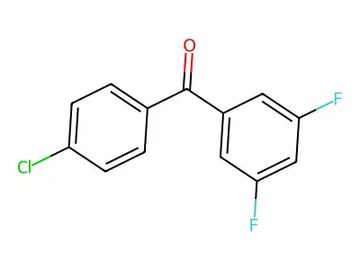 4-Chloro-3',5'-difluorobenzophenone structure