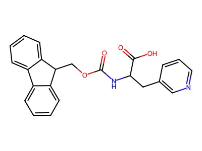 Fmoc-beta-(3-pyridyl)-Ala-OH structure