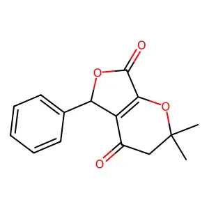 2,2-Dimethyl-5-phenyl-3,5-dihydrofuro[3,4-b]pyran-4,7-dione structure
