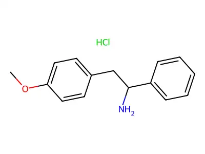 2-(p-Methoxyphenyl)-1-phenylethylamine hydrochloride structure