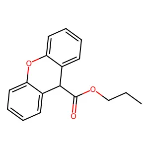 propyl 9H-xanthene-9-carboxylate structure