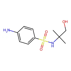 4-Amino-N-(1-hydroxy-2-methylpropan-2-yl)benzene-1-sulfonamide structure