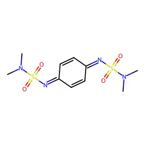 3,6-Bis(dimethylsulfamoylimino)cyclohexa-1,4-diene structure