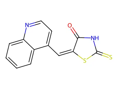 5-[(4-Quinolinyl)methylene]-2-thioxo-4-thiazolidinone structure