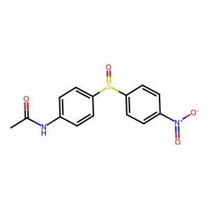 N-[4-(4-nitrophenyl)sulfinylphenyl]acetamide structure