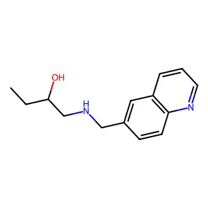 1-(Quinolin-6-ylmethylamino)butan-2-ol structure